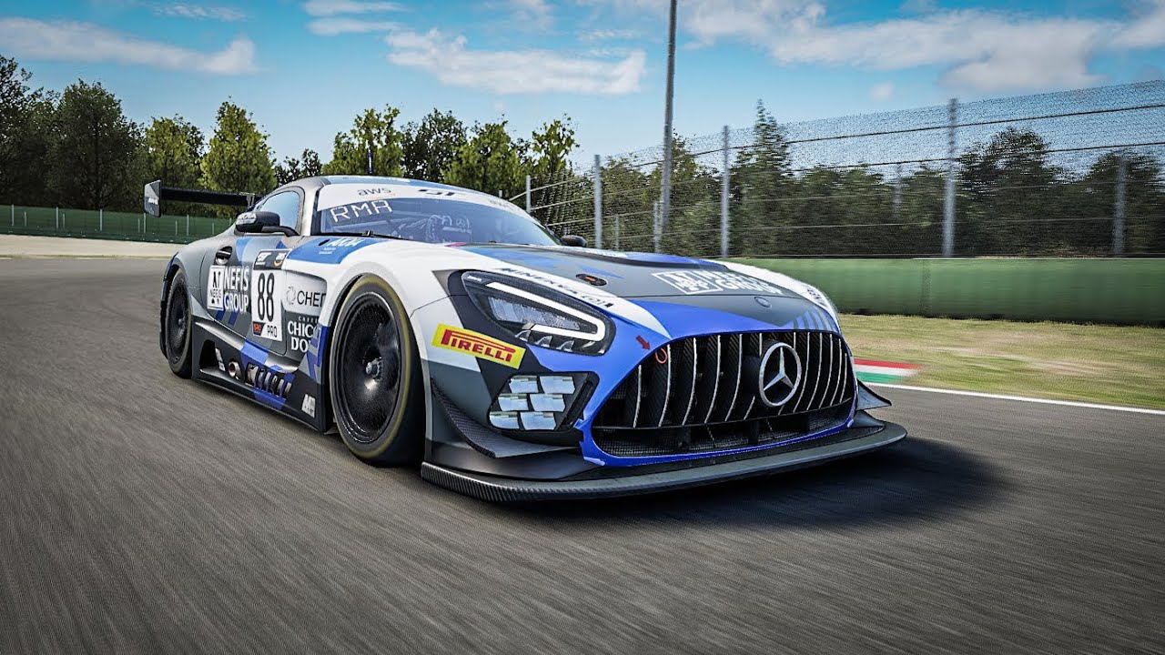 Acc Mercedes Amg Gt3 Evo Around Imola Gtwc Pack Youtube