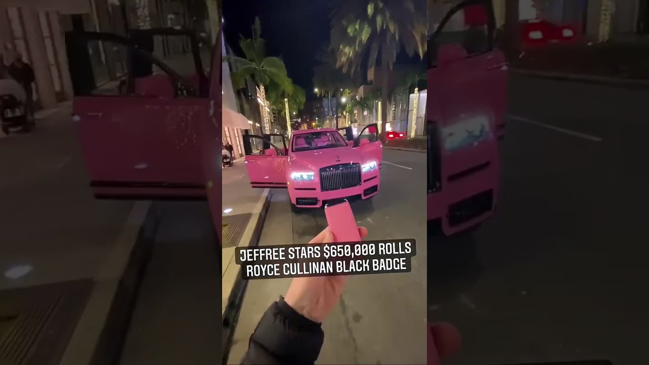 How much does Jeffree Stars Rolls Royce cost YouTuber gets customised  pink car