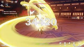 Warrior's Spirit Duel Day 2 | EZ GAME against Hirotatsu under 1min gameplay | Genshin Impact