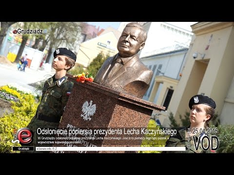 Odsłonięcie popiersia prezydenta