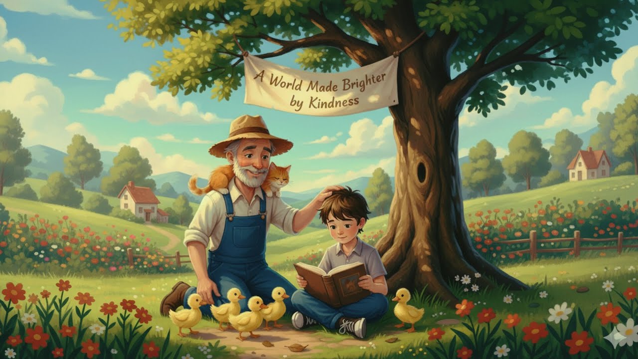 💐A World Made Brighter by Kindness💐# kids moral stories 