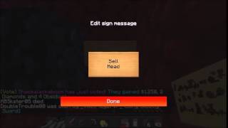 Minecraft SaicoPvP : How to make a sell head sign