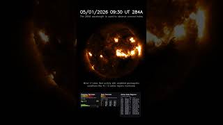 Sun 24 Hour Timelapse | Iron XV / 284 Å | Extreme UV (May 01, 2026) #shorts