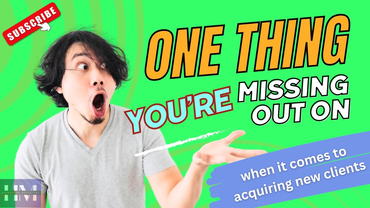 What's the one thing you're missing out on when it comes to acquiring