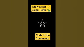 How to Draw a Star with a Turtle in Python #python #turtle #star #viralvideo  #geometry #art