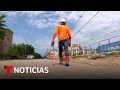 Trabajadores de Texas sufren un calor asfixiante | Noticias Telemundo