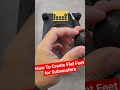 How to Create Flat Feet For Subwoofers to Protect Floor Scratches #how #howto #subwoofer #bass