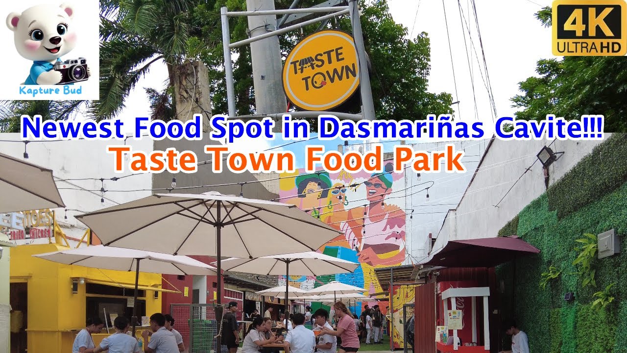 [4K] NEWEST FOOD SPOT in Dasmarinas Cavite!!! Taste Town Food Park