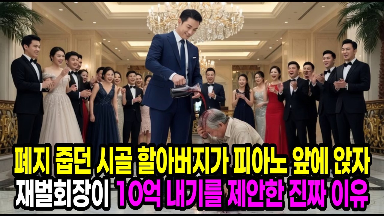 시골 할아버지가 피아노 앞에 앉자 재벌회장이 10억 내기를 제안한 진짜 이유, 폐지 줍던 그의 과거 | 오디오북 | 창작드라마 | 감동이야기