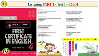 FCE 4 Listening Part 1 Test 1 (Transcript + Key)