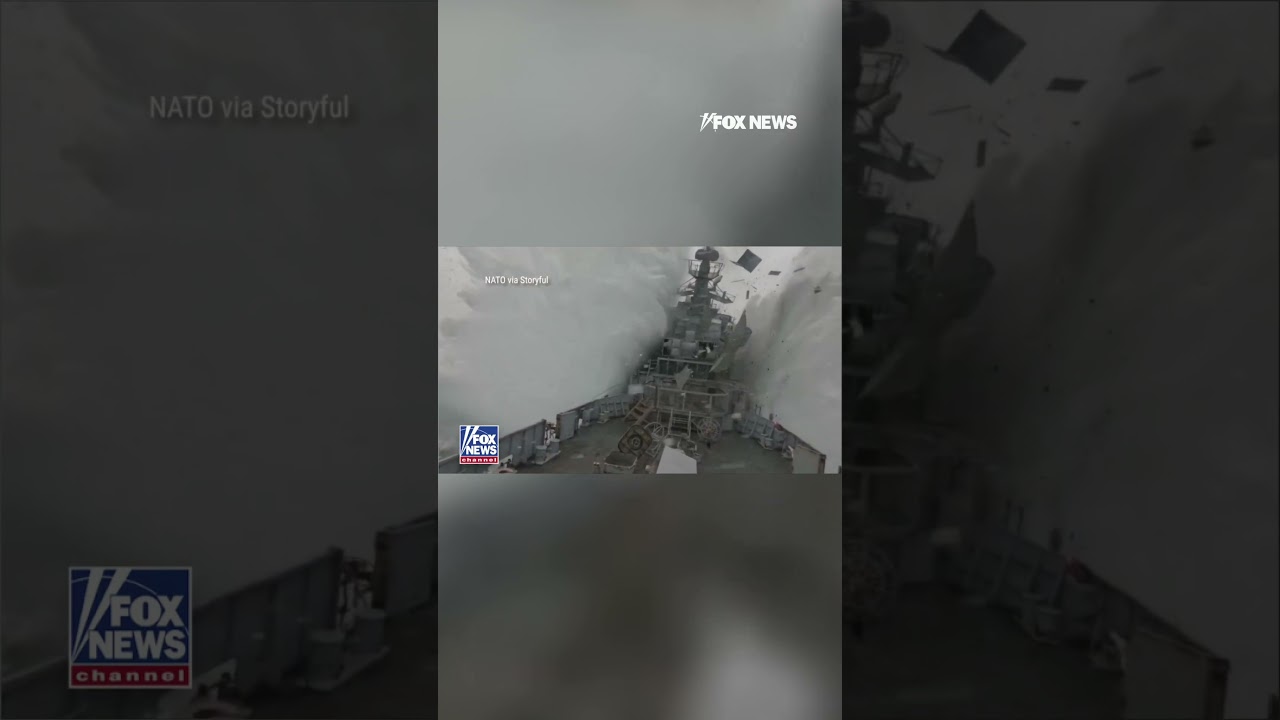 BOOM: Submarine fires a torpedo at a decommissioned ship in a NATO exercise #shorts #foxnews #news