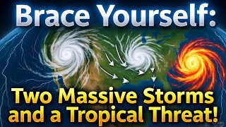 Brace Yourself:Two Massive Storms and a Tropical Threat!#USWeatherAlert #StormWarning #WeatherUpdate