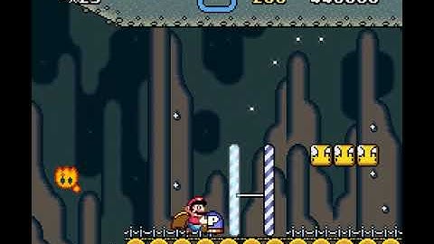 [SMW Hack - Super Mario /v/orld] 2-5:Underground Lavastream