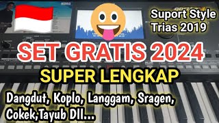SET GRATIS 2024 SUPER LENGKAP KORG PA600 || DANGDUT, KOPLO, LANGGAM, COKEK, SRAGEN, TAYUB FULL SET.