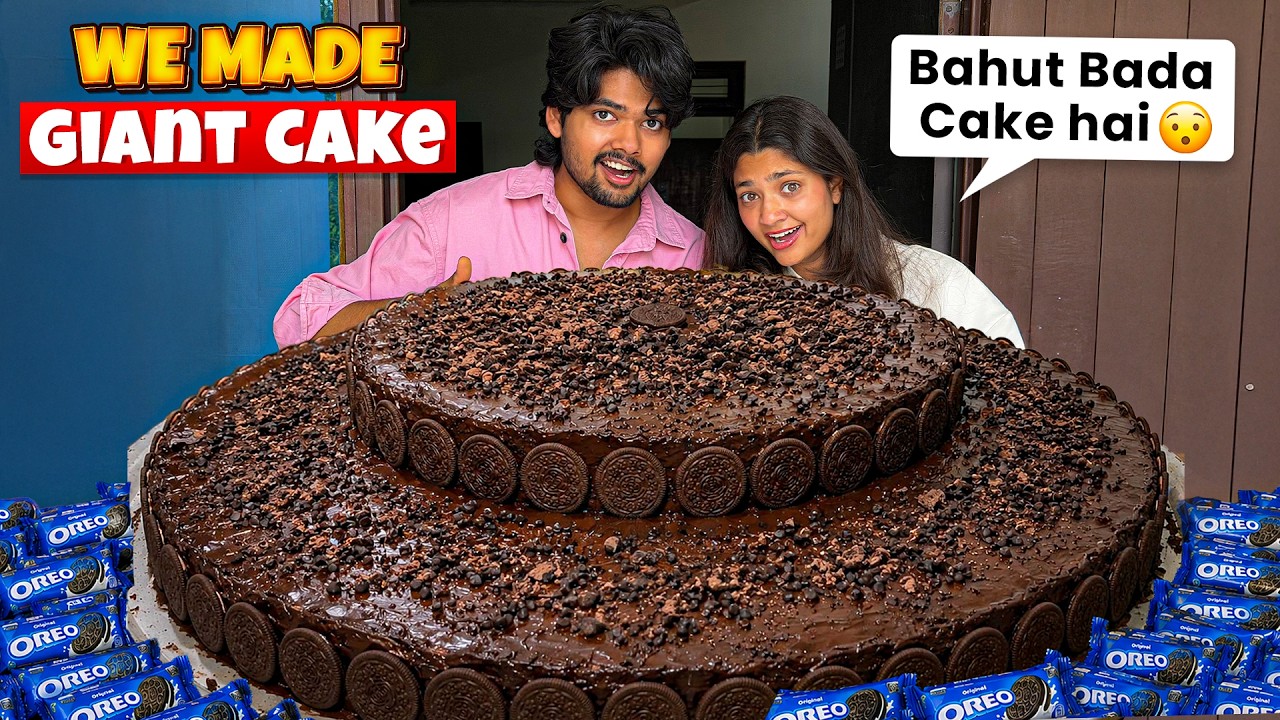 We Made a Giant OREO Cake😲