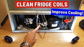 How To Clean Refrigerator Condenser Coils. Improve Cooling &amp; Prevent Overheating!