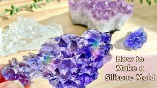 Making Resin Crystals From a Real Crystal: How to Make a Silicone Mold