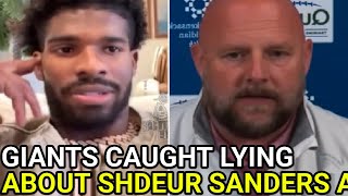 CAUGHT LYING AGAIN! Shedeur Sanders Gets Accused by New York Giants For Not Preparing For Interview!
