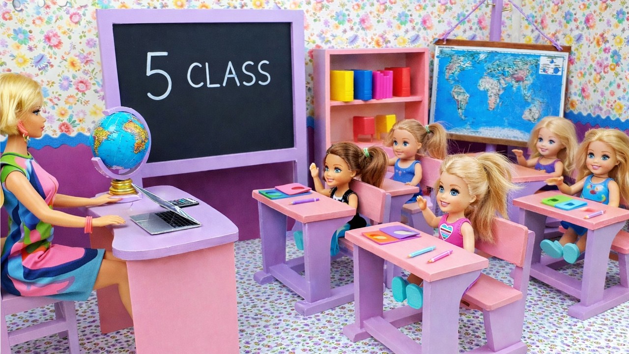 Barbie School Life - Math Class - YouTube