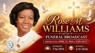 Rose Marie Williams' Funeral Broadcast