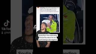 Soulja Boy's fans defending Soulja Boy about his net worth being in the negative -- #souljaboy