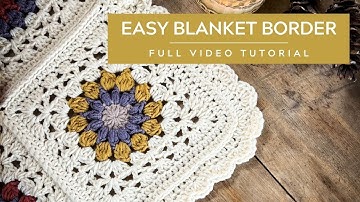 Step-by-Step Crochet Border | Blanket Border Tutorial for Squares and Strips | Crochet Step-by-Step