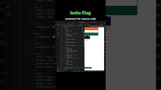 Create Indian flag using html and CSS | Flag of India | html css project