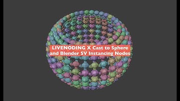 LIVENODING 1330 / SV Cast To Sphere and Instancing with Nodes