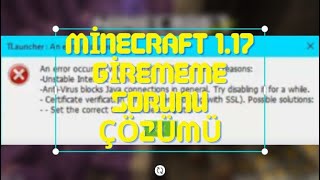 Tlauncher an error accoured hatasının çözümü | Minecraft 1.17 ye girememe hatası çözümü