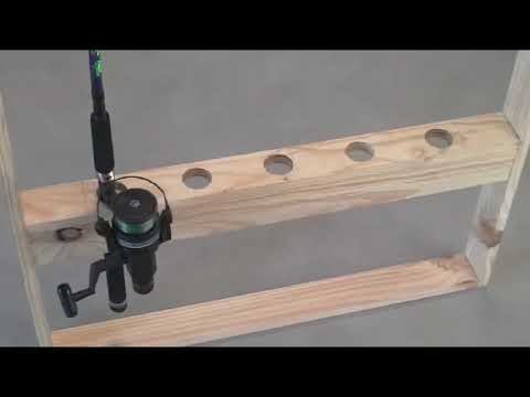 WOODWORK PROJECTS se1 ep1 HOW TO BUILD A FISHING ROD RACK 480p
