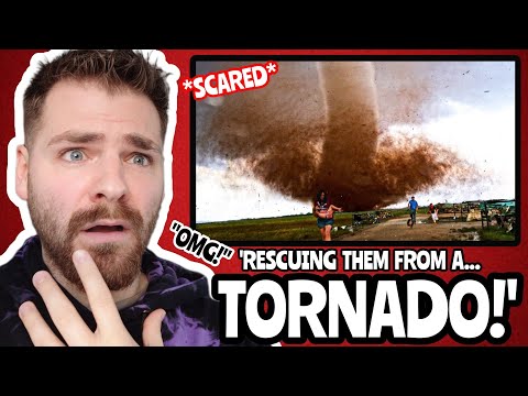 BRITISH Guy Reacts to I Rescued A Family From This TORNADO (TERRIFYING REACTION!)