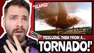 BRITISH Guy Reacts to I Rescued A Family From This TORNADO (TERRIFYING REACTION!)