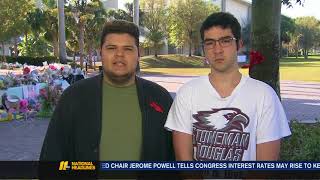 Students wary, hopeful, on return to site of school shooting