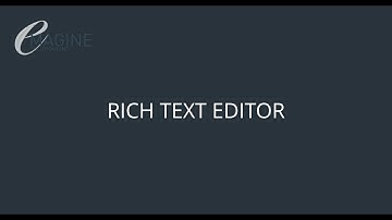 Rich Text Editor