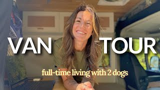 FULL VAN TOUR | DIY Ram Promaster Van Conversion for Full-Time Living (Cozy Design + Outdoor Shower)