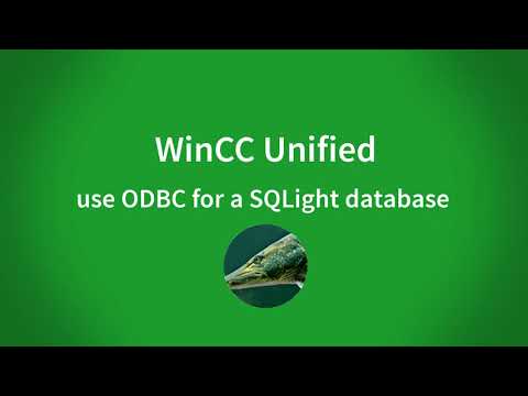 WinCC Unified V16: Usage of ODBC for the default SQLight database