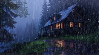 Gentle Night RAIN - Rain Sounds For Sleeping - Heavy Rain for Better Sleep and Relaxation - ASMR