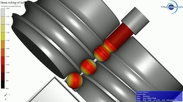 Skew rolling simulation - FORGE®