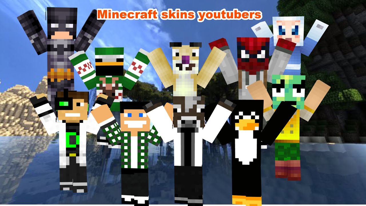 all minecraft skins youtuber