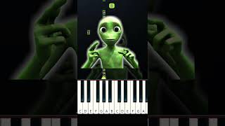 Y Que Fue - Lamine Yamal Dance - Dancing Green Alien (EASY Piano Tutorial)