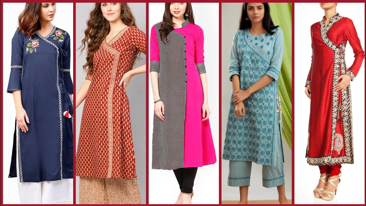 Mirror Work Angrakha Kurta Sets | Mirror Work Kurtas Online– Inddus.in