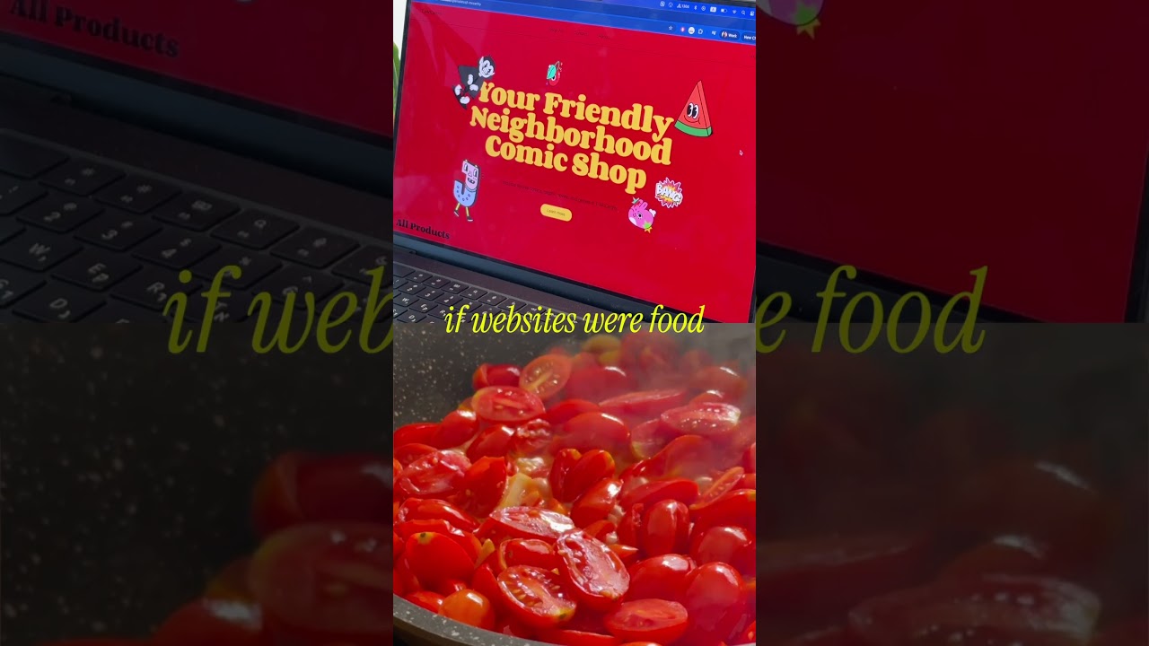 graphic design online + food = ❤️ #graphicdesign #websitedesign #food #creativewebsite