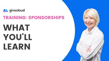 Sponorships Intro - What you