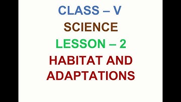 Animals: Habitats and Adaptations - HOTS (Part - 2)