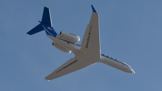 Executive Jet Management Gulfstream G550 Takeoff From Idaho Falls [N316GN]