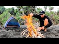 SOLO CAMPING On Remote Island - Eating Only What I Catch