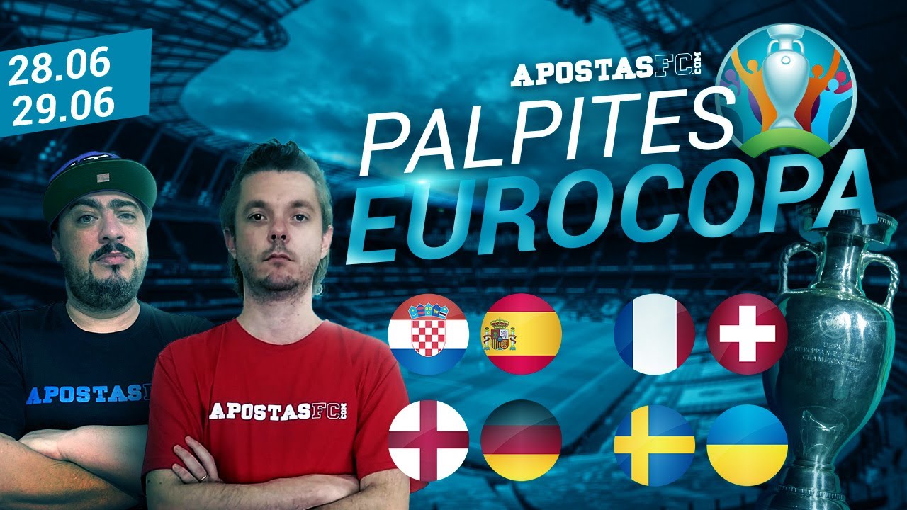 Palpites Eurocopa Oitavas de Final 28/06 e 29/06 | AFC Dicas