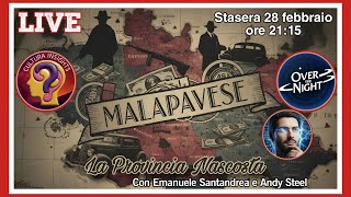 LIVE 28.02.2026 ore 21:15 - CULTURA INSIGHTS, EMANUELE SANTANDREA e ANDY STEEL