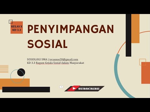 Video: Apa yang dimaksud dengan penyimpangan dalam sosiologi?