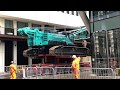 How to move a 135 Ton crane in London